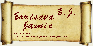 Borisava Jasnić vizit kartica